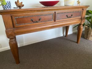 Solid timber console/hall table