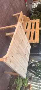 Pallet timber tables