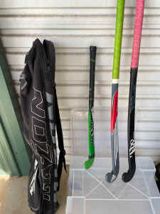 2.5 hockey sticks plus bag