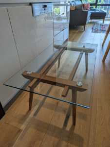 Glass Coffee Table (Rectangle - Excellent Condition)