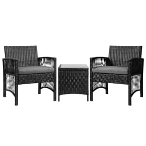 Gardeon Patio Furniture Outdoor Bistro Set Dining Chairs Setting