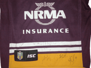 Brisbane Broncos 2001 Team Signed Jersey - Sailor, Parker, Ikin – Sports  Online