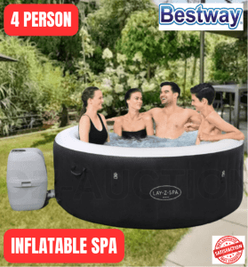 Inflatable Spa Pool 4 Person Hot Tub 180cm x 66cm - Limited Stock