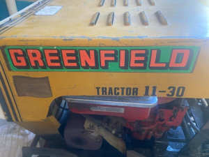 Greenfield 11-30 ride on tractor, approx 35 years old, in good cond