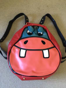 Cute but large hippo backpack in excellent condition