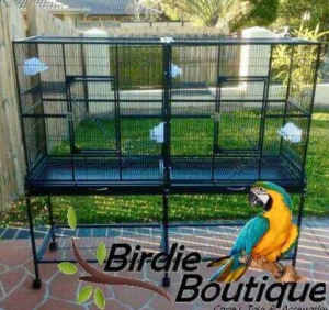 BRAND NEW wide cage with divider and platforms 2 cages in 1, EFTPOS