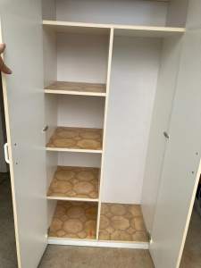 White Storage Cabinet/Broom Closet