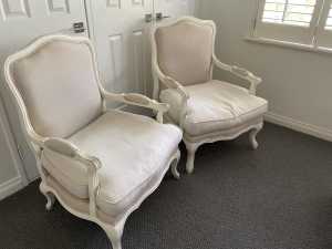 2x PROVENCE ARM CHAIRS