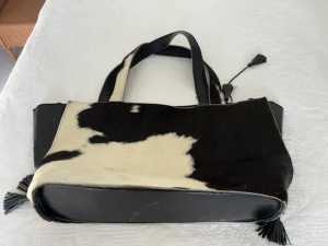 Sarah Conners Aust Designer cowhide & leather tote bag