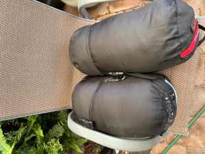 Two Adult size Black Wold Sleeping bags