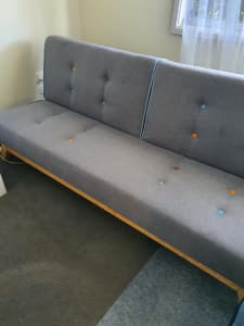 Grey fabric Sofa bed/Lounge