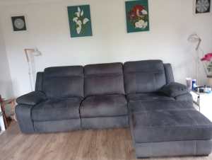 3 Seater sofa Black fabric