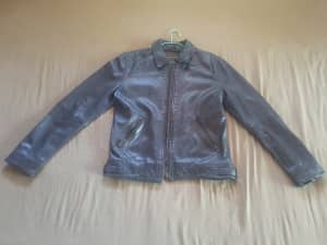 Leather jacket new mens M