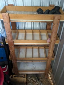 Storage shelves for shed or other