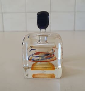 Tony trivett small glass perfume bottle 