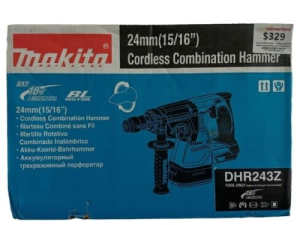 Makita Dhr243z18V Brushless 24mm Sds Plus Rotary Hammer Skin Only w/Bo