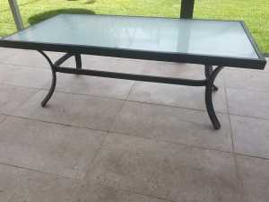 Outdoor Tempered Glass Coffee Table