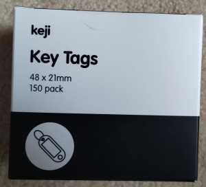 Keji Key Tags 150 pack 48mm x 21mm
