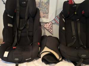 Two Britax Safe and Sound Maxi Lite car seats