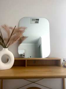 Bathroom Frameless Glue to the Wall Mirror 60 x 80cm