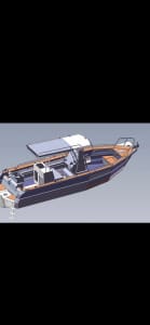 7.5 metre easy craft centre console. Boat and trailer