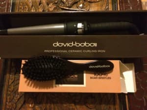 David Babaii Curling Wand with Babaii Miracle Hair Brush