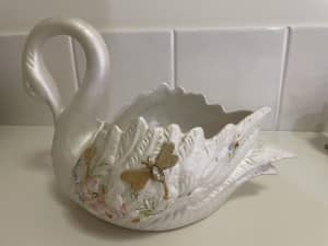 Vintage Swan Planter made in Italy