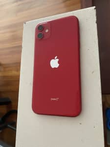 Red iPhone 11 128gb great condition! Plus 3 cases