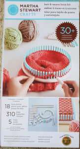 Martha Stewart knit and weave loom kit
