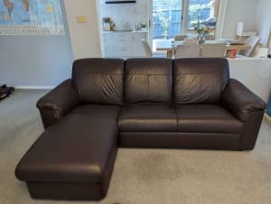3 Seat Lounge with Chaise - Leather - SOLD TO IKEA FOR $1000