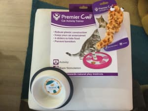 Cat Activity Pack NEW Activity trainer-Wriggler toy-Milk bowl