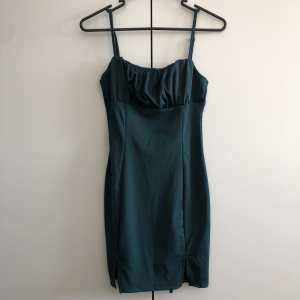 Emerald Ruched Mini Dress Size S