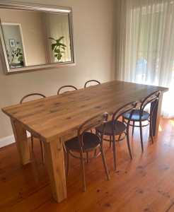 Beautiful Solid Oregon Wood Dining Table