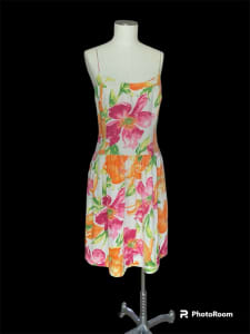 Vintage Ralph Lauren Size 10 Tropical Dress