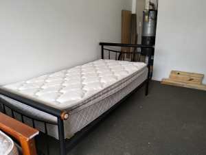 Single bed plus pillow top mattress