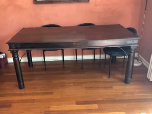 Rustic dining table 6 seater