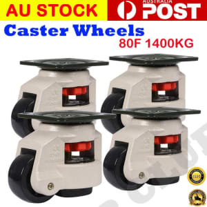 Leveling Casters Swivel Workbench Adjustable Wheel 1400KG Retractable 