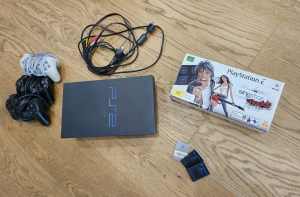 Playstation 2 PS2 with Controllers and memory card