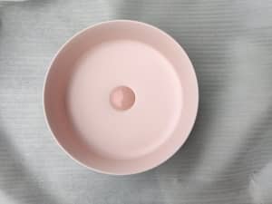 2020 Matte Pink Round 360 mm Dia top counter basin porcelain sink...
