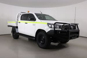 2020 Toyota Hilux GUN126R Facelift SR (4x4) White 6 Speed Automatic Double Cab Chassis