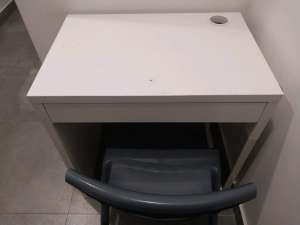 Ikea desk includes chair.Desk size -H*W*D-75*73*50 cm