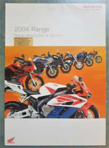 Honda Range brochure 2004 from the UK - VFR, Transalp, CRF FREE POST
