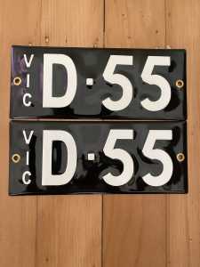 Heritage Style New Signature Number Plates in Vicroads Case D.55