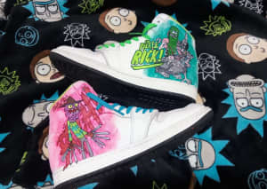 Rick and Morty Custom Shoes 