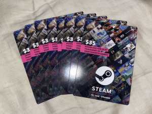 Steam cards for sale