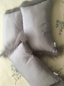 Freedom Silver Decorative Cushion Pillow x3
