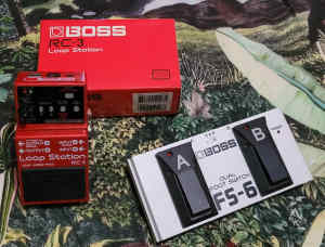 Boss RC3 looper pedal and FS6 bank pedal