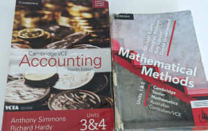 Cambridge VCE account unit 3 &4 Mathematical Methods unit 1 &2