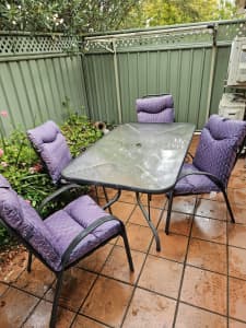 Outdoor table and chairs setting