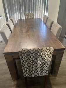 Solid Wood 8 Seater Dining Set